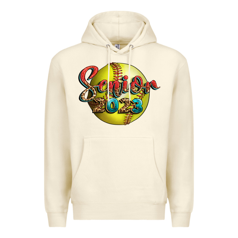 Softball Senior 2023 Premium Hoodie by BundleAndBundleShop | Teevron