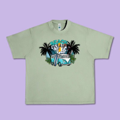 Beach Please Urban Heavy Tee Designed By Sublimationcraftshop