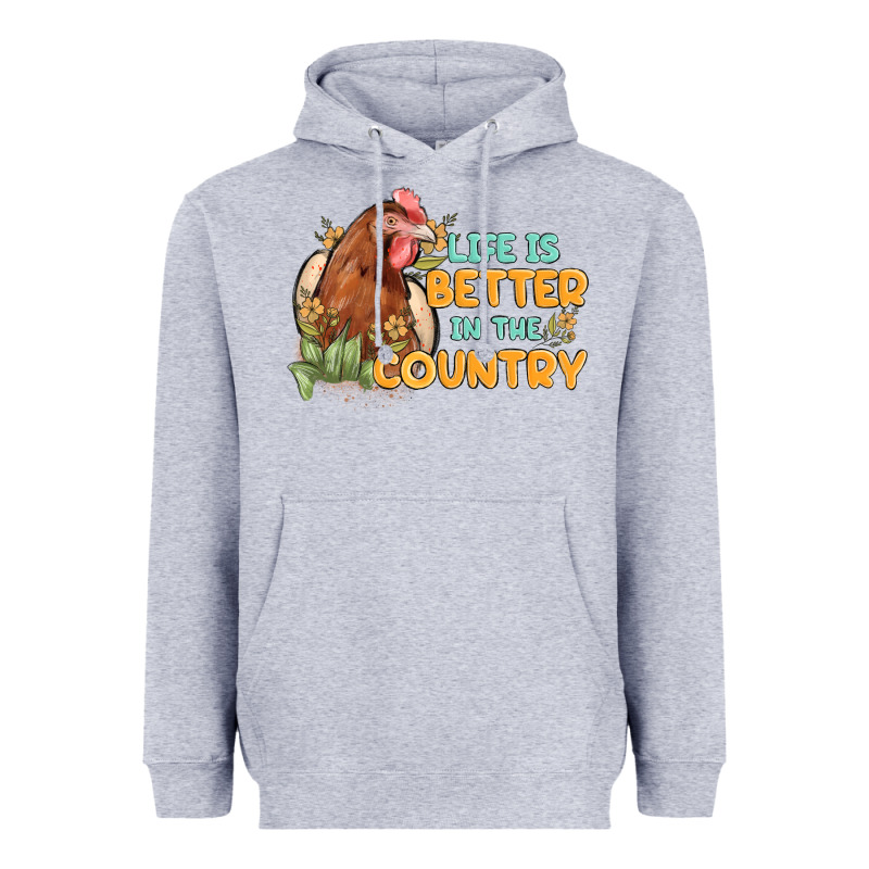 Life Is Better In The Country Heavyweight Hoodie by MaliasSmallBusiness | Teevron