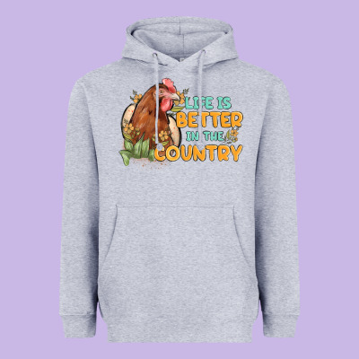 Life Is Better In The Country Heavyweight Hoodie Designed By Maliassmallbusiness