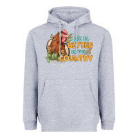 Heather Grey life is better in the country Heavyweight Hoodie - MaliasSmallBusiness