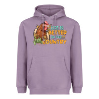 Lavender life is better in the country Heavyweight Hoodie - MaliasSmallBusiness