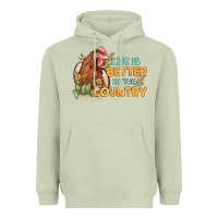 Matcha life is better in the country Heavyweight Hoodie - MaliasSmallBusiness