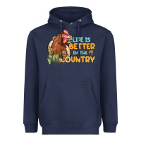 Navy life is better in the country Heavyweight Hoodie - MaliasSmallBusiness