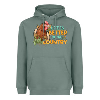Sage life is better in the country Heavyweight Hoodie - MaliasSmallBusiness