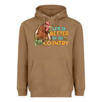 Toasted Coconut life is better in the country Heavyweight Hoodie - MaliasSmallBusiness