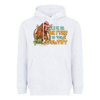 White life is better in the country Heavyweight Hoodie - MaliasSmallBusiness