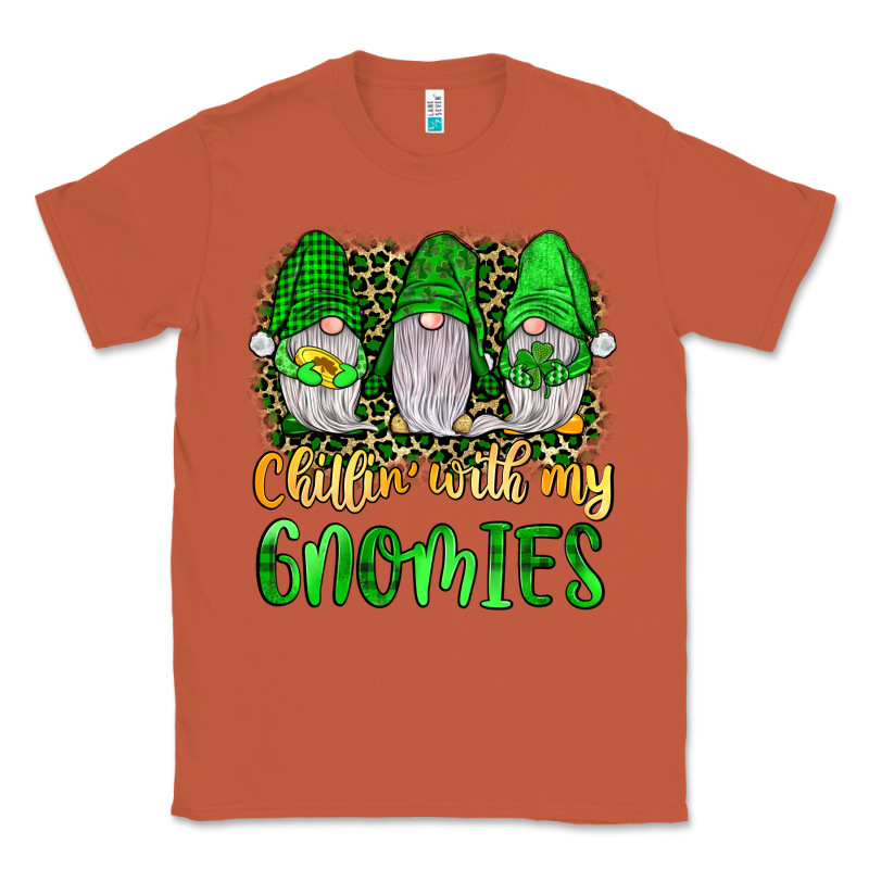 St Patrick S Chillin With My Gnomies Classic Tee by JahusDesignShop | Teevron