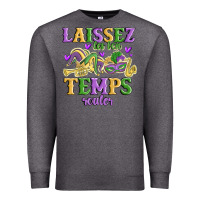 Charcoal Heather laissez les bon temps rouler Premium Sweatshirt - MaliasSmallBusiness