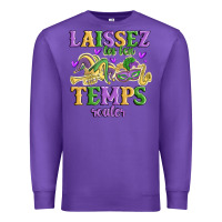 Purple laissez les bon temps rouler Premium Sweatshirt - MaliasSmallBusiness