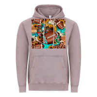 Football Cactus Sunflower Vintage Hoodie | Teevron