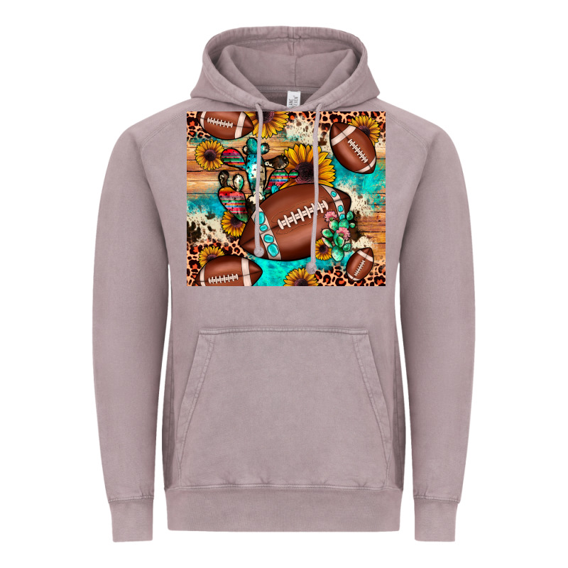 Football Cactus Sunflower Vintage Hoodie by JahusDesignShop | Teevron