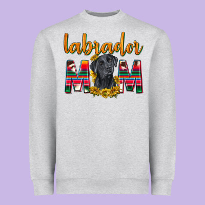 Western Labrador Retriever Mom Heavyweight Sweatshirt Designed By Texasbilliewilder