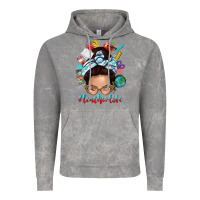 Cloud Rock teacher life messy bun Vintage Hoodie - texasbilliewilder
