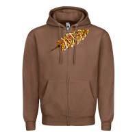 Chestnut Mexican elote corn Zipper Hoodie - AdoDesignShop