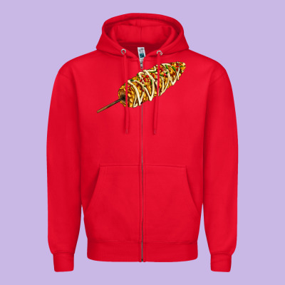 Mexican Elote Corn Zipper Hoodie Designed By Adodesignshop