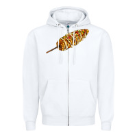 White Mexican elote corn Zipper Hoodie - AdoDesignShop