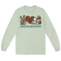 Matcha peace love coffee Long Sleeve Tee - AdoDesignShop