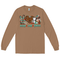 Toasted Coconut peace love coffee Long Sleeve Tee - AdoDesignShop
