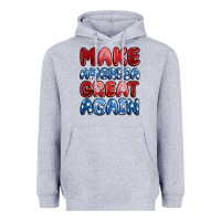 Heather Grey make america great again Heavyweight Hoodie - MaliasSmallBusiness