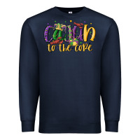 Navy cajun to the core Premium Sweatshirt - MaliasSmallBusiness