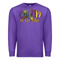Purple cajun to the core Premium Sweatshirt - MaliasSmallBusiness