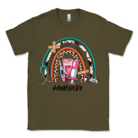 Army Green nurse life rainbow Classic Tee - JahusDesignShop