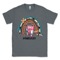Charcoal Heather nurse life rainbow Classic Tee - JahusDesignShop