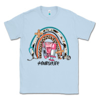Dusty Blue nurse life rainbow Classic Tee - JahusDesignShop