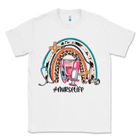 White nurse life rainbow Classic Tee - JahusDesignShop
