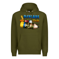 Army Green daycare dude Premium Hoodie - BundleAndBundleShop