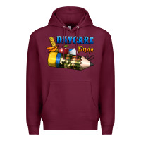 Burgundy daycare dude Premium Hoodie - BundleAndBundleShop