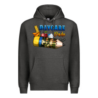 Charcoal Heather daycare dude Premium Hoodie - BundleAndBundleShop