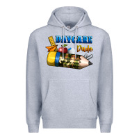 Heather Grey daycare dude Premium Hoodie - BundleAndBundleShop