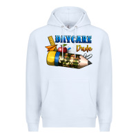 White daycare dude Premium Hoodie - BundleAndBundleShop