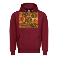 Burgundy autism awareness cowhide leopard sunflower Zipper Hoodie - Artiststas
