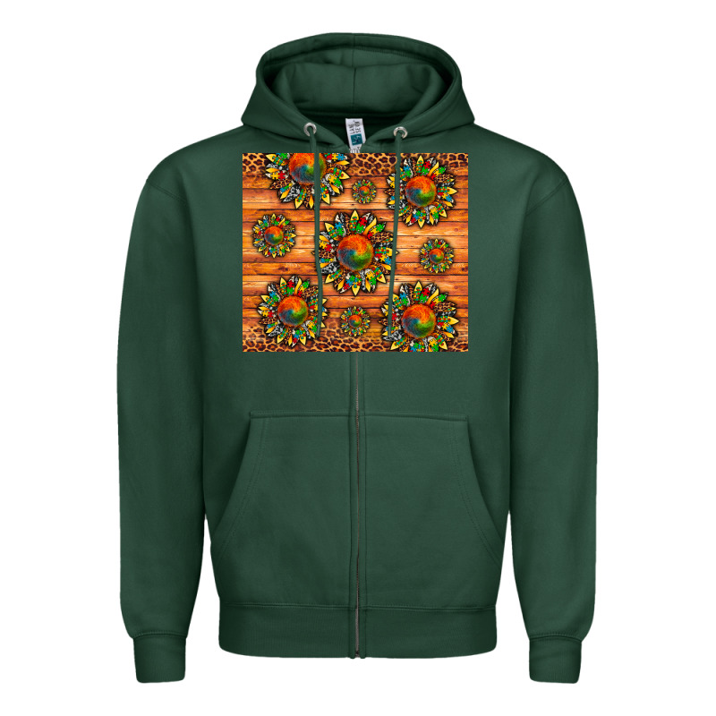 Autism Awareness Cowhide Leopard Sunflower Zipper Hoodie by Artiststas | Teevron