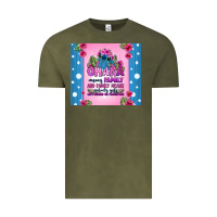 Vintage Olive ohana means family stitch Vintage Tee - Zillion Design Studio