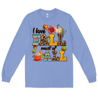 Colony Blue i love fall most of all Long Sleeve Tee - AdoDesignShop
