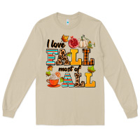 Mushroom i love fall most of all Long Sleeve Tee - AdoDesignShop