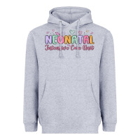 Heather Grey nicu nurse neonatal intensive care unit Heavyweight Hoodie - MaliasSmallBusiness