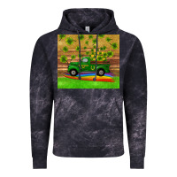 Cloud Black st patricks day truck shamrock with rainbow tumbler Vintage Hoodie - RanaPortraitStore