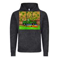 Vintage Black st patricks day truck shamrock with rainbow tumbler Vintage Hoodie - RanaPortraitStore