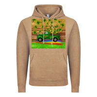 Vintage Coffee st patricks day truck shamrock with rainbow tumbler Vintage Hoodie - RanaPortraitStore