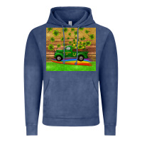 Vintage Denim st patricks day truck shamrock with rainbow tumbler Vintage Hoodie - RanaPortraitStore
