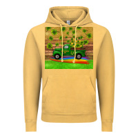 Vintage Mustard st patricks day truck shamrock with rainbow tumbler Vintage Hoodie - RanaPortraitStore