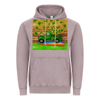 Vintage Zinc st patricks day truck shamrock with rainbow tumbler Vintage Hoodie - RanaPortraitStore