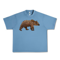 Pebble Blue bear Urban Heavy Tee - BarkalooDesign