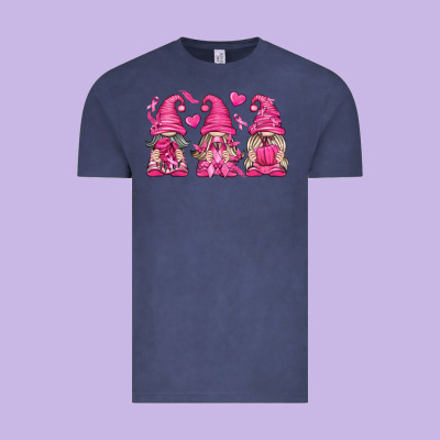 Breast Cancer Gnomes Vintage Tee Designed By Texasbilliewilder