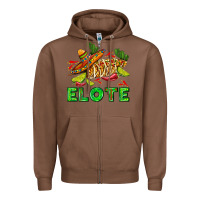 Chestnut Elote corn sombrero lime and  cactus Zipper Hoodie - AdoDesignShop